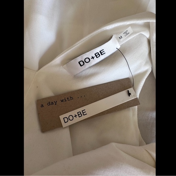 DO+BE White Tie Waist Blouse - Picture 9 of 9